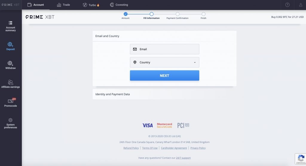 How To Fund Your Retro Clurix Miners Pro Account By Credit or Debit Card - 2 step 1024x556