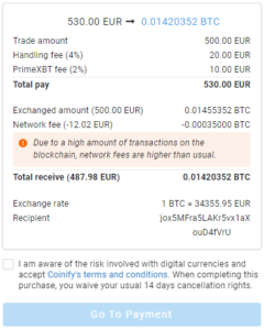 Retro Clurix Miners Pros Partners With Coinify To Make Buying Bitcoin Even Easier - Coinify 4 Transaction details 240x300